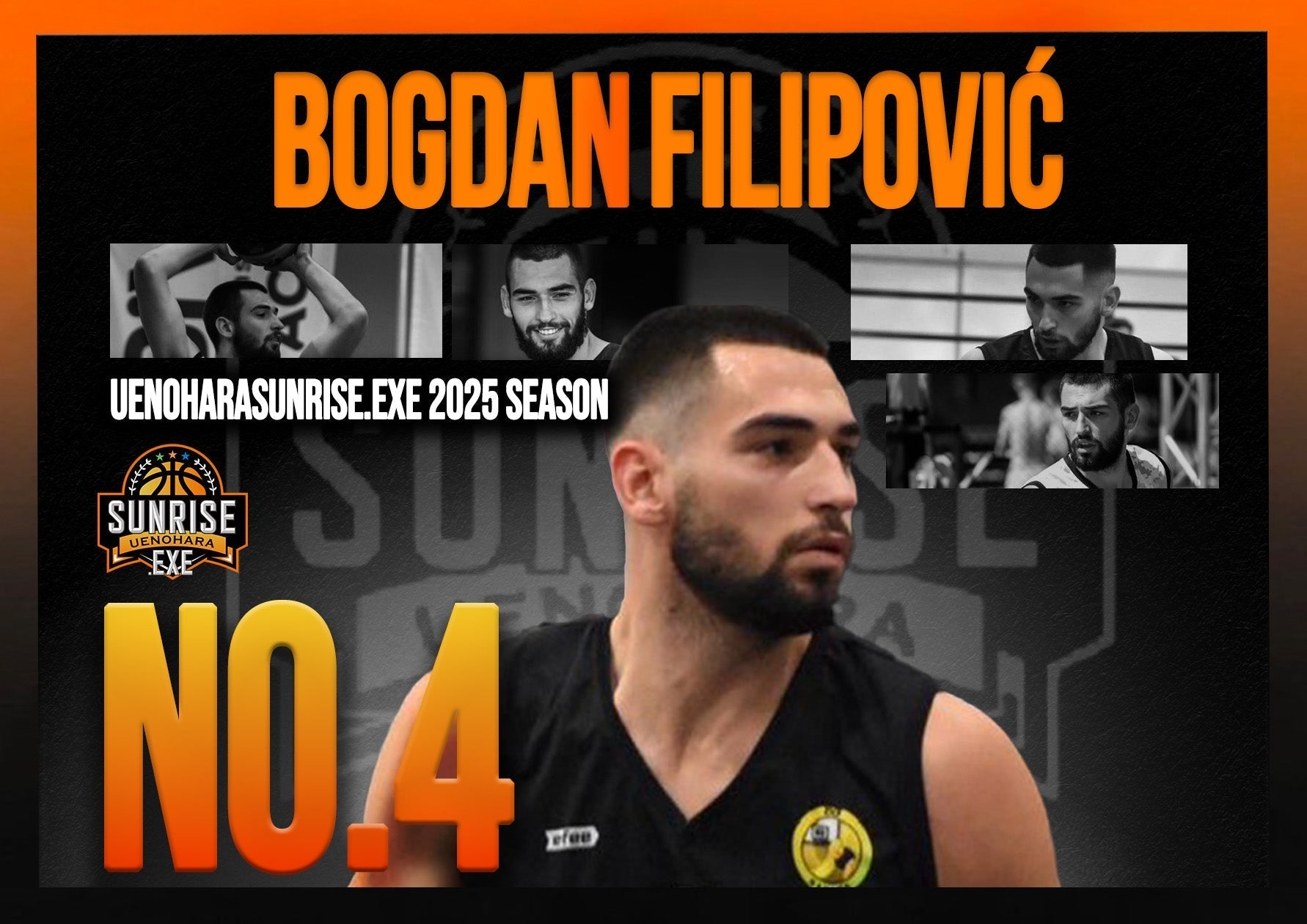 Bogdan Filipović選手新規契約のお知らせ – UENOHARA SUNRISE