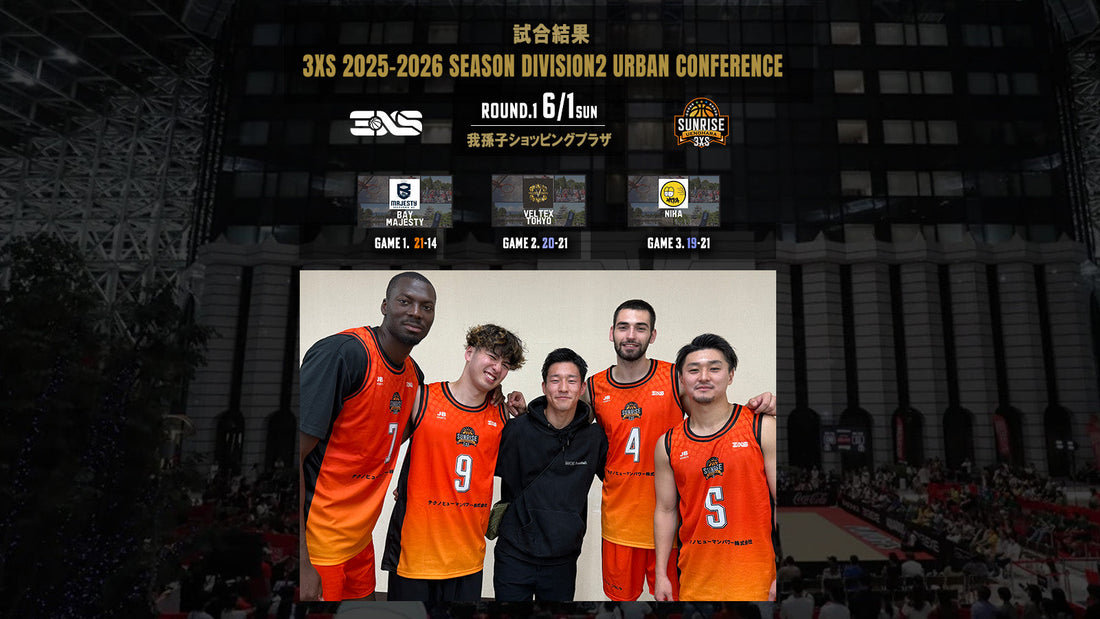3XS 2025-26season DIVISION2 URBAN CONFERENCE ROUND1 試合結果