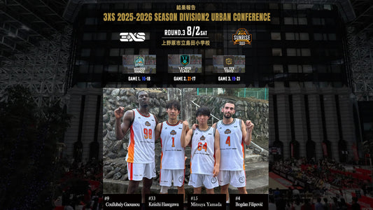 8/2 Home Game【結果報告】 3XS 2025-26 SEASON DIVISION2 URBAN CONFERENCE ROUND.3